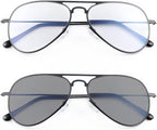 LJIMI Photochromic Progressive Multifocus Reading Glasses Transition Sun Reader Blue Light Blocking Sunglasses for Men Women