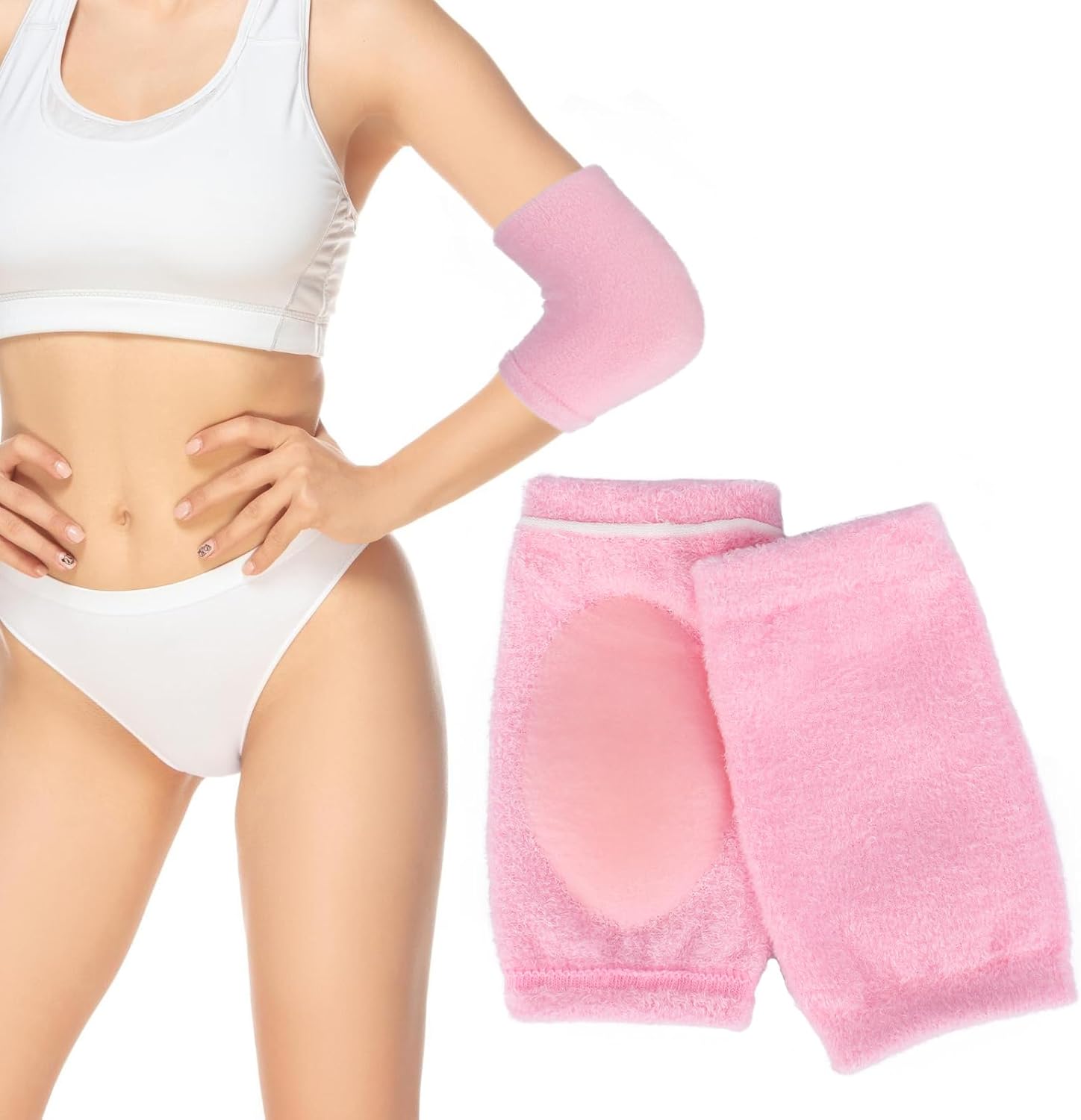 1 Pair Elbow Moisturizing Sleeve Gel Cover Sleeves Tendonitis Tennis Elbow Brace Pads for Spa Lotion Moisturizing Dry Cracked Skin Care Reduce Workouts Joint Pain During Fitness
