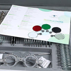 266 pcs Optical Trial Lens Set Kit Metal Rim Aluminum Case