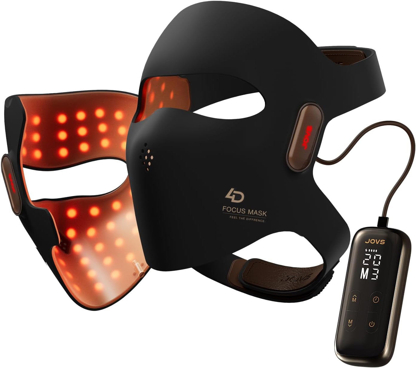 JOVS 4D Laser Light Therapy Mask, Black