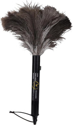 Aldwin Ostrich Feather Duster Retractable 1 Pack,16 inch Genuine Fluffy Natural Handheld Feather Dusters for Cleaning Supplies, Washable,Car, Office, Desk