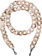 uxcell Eyeglass Chains for Women, Acrylic Eyeglass Holder Chains Adjustable Sunglasses Lanyards Holder Chain for Glasses