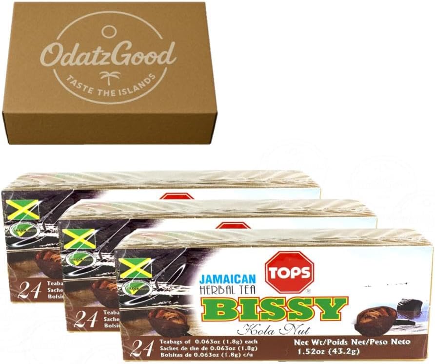 Tops Bissy Tea 24Tea Bags (43.2g) 3-Pack – Product of Jamaica – Curated & Packaged by ODatzGood