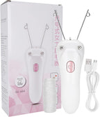 Watris Veiyi Threading Hair Removal Epilator for Women, Electric Facial Threading Hair Removal for Women, Threading Face Epilator for Fine Hairs on Face, Chin, Upper Lip, Arms(Pink)