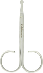 Rubis Duck Stainless Steel Scissors for Precise Nose and Ear Hair, 1F003, Made in Switzerland, Silver