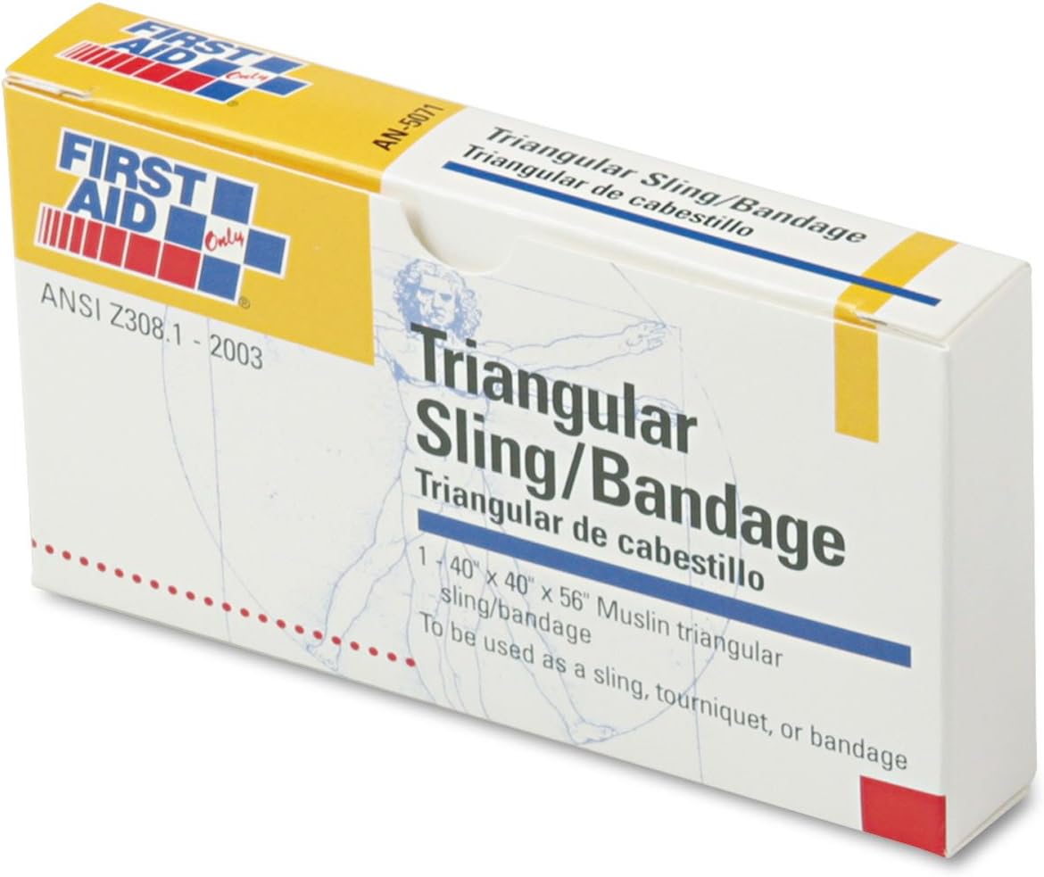 First Aid Only AN5071 Refill Sling/Tourniquet Triangular Bandages 40-Inch x 40-Inch x 56-Inch 10/PK
