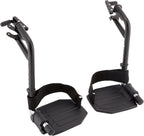 Invacare Wheelchair Legrest with Heel Loops & Swing-Away Design, Adjustable Footrest Length and Flip-Up Aluminum Footplate, Easy-to-Install, Compatible with Most US Wheelchairs & Transport Chairs