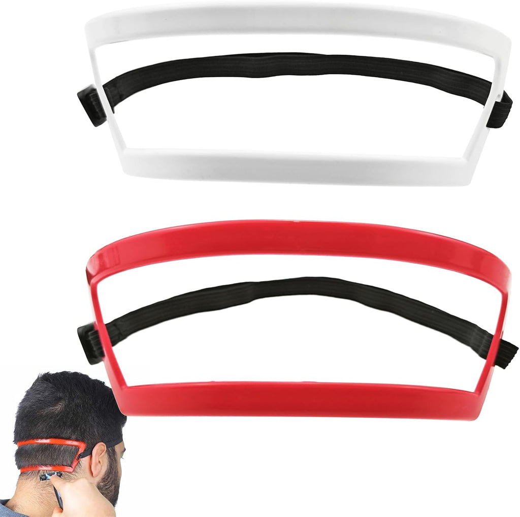 2 Pack Neckline Shaving Template, Men Shaving Template, Edge Up Your Straight Neck Hairline, Neck Hair Template Precise Position, Hairline Shaping Hair Trimming DIY Hands Hair Cutting Tools