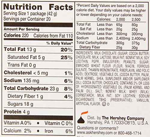 REESE'S Peanut Butter Candy Sticks, 1.5 Ounce (Pack of 20)
