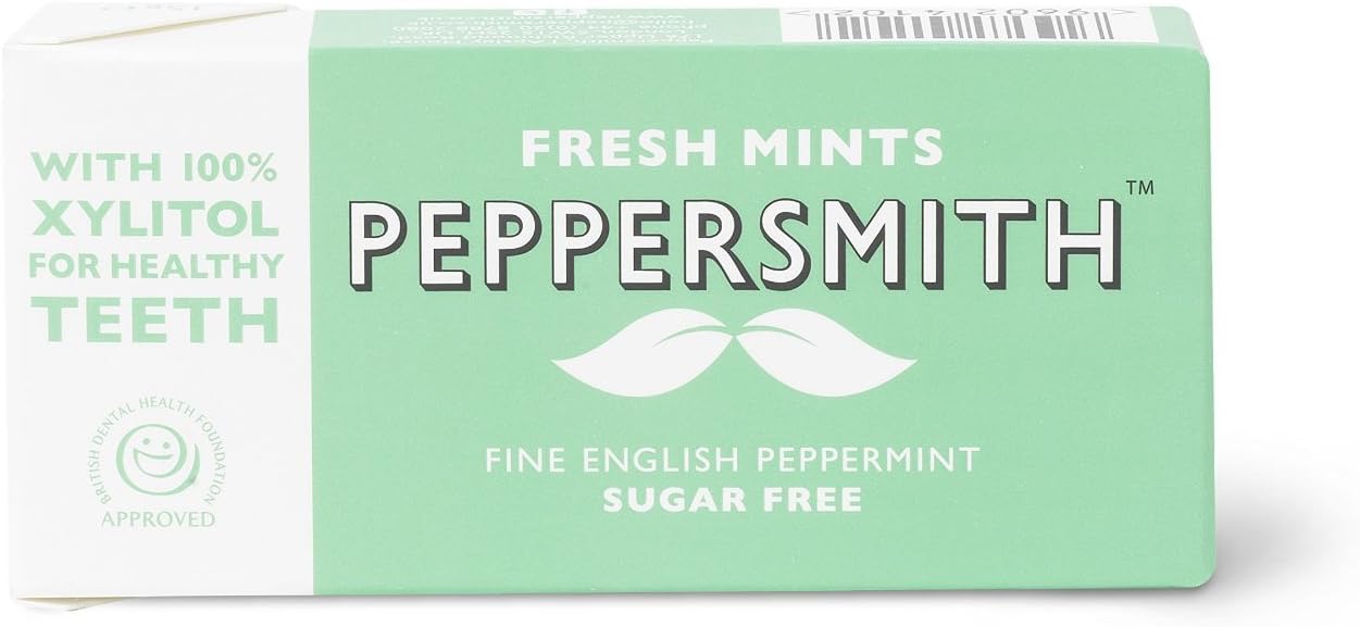 Peppersmith Peppermint Xylitol Mints 15g - 12 Pack