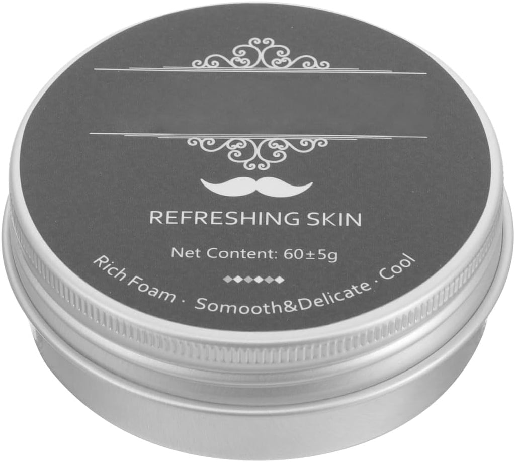 FOMIYES Men Shaving Soap Bar Mint Shave Soap for Beard Peppermint Shaving Cream Alternative Travel Size 2.75 Inch Lightweight