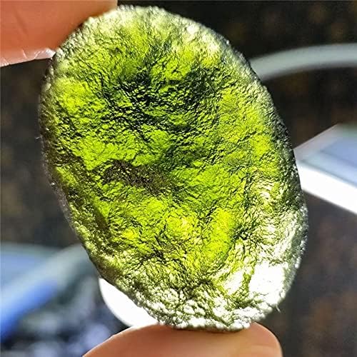 6-26g Moldavite Natural Czech Meteorite Impact Glass Rough Stone Crystal Energy Stone 1pc, 11223S1BOTTON (Size : 10-12 g)