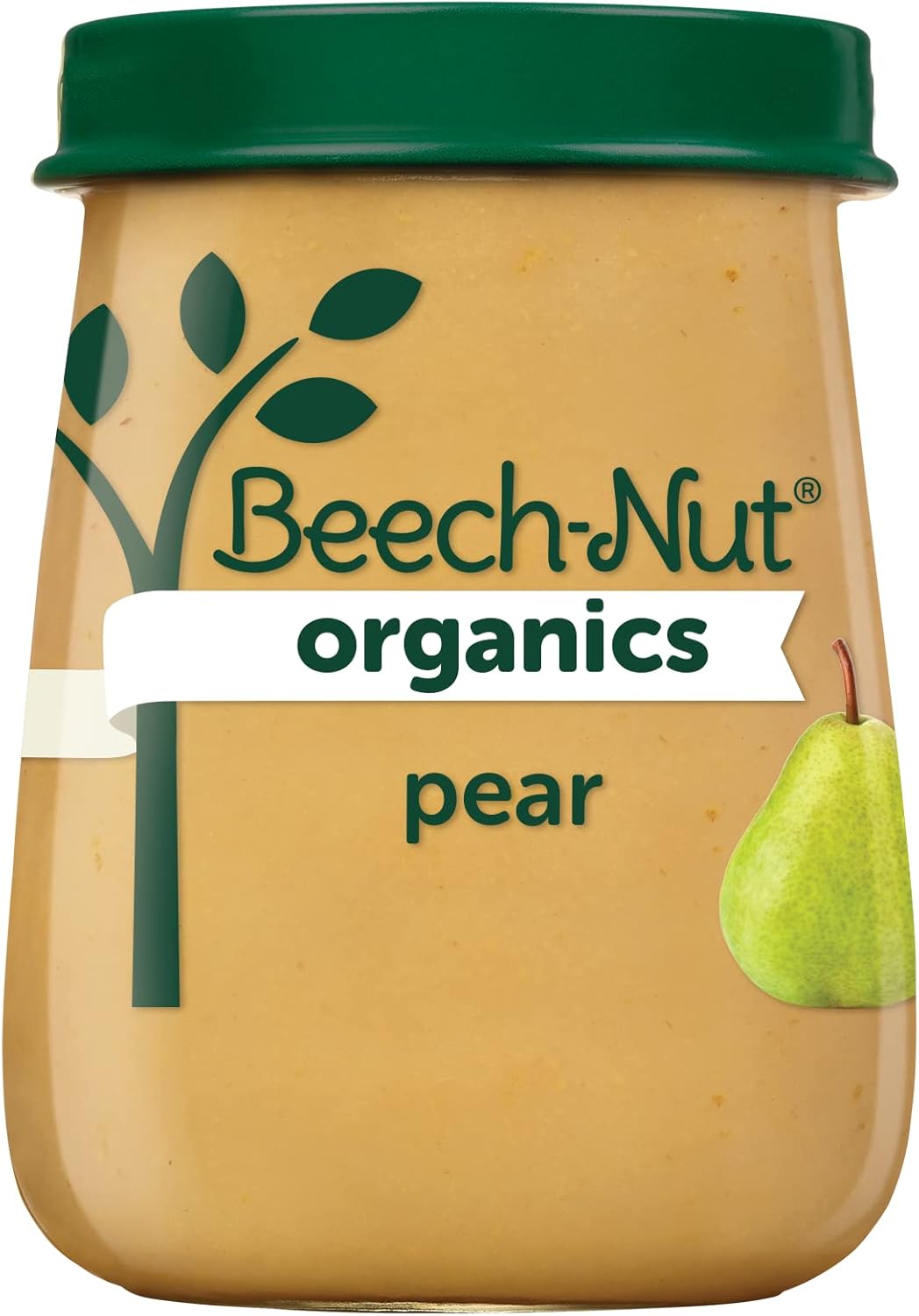 Beech-Nut Organics Stage 1 Organic Baby Food, Pear, 4 oz Jar