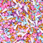 Pink and Purple Sprinkles,Cupcake Sprinkles, Cupcake and Cake Topper Edible Unicorn Cake Decorations, Dessert Decoration, 85g Unicorn Sprinkle Mix