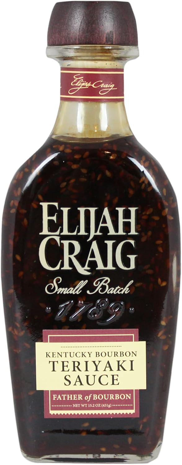Elijah Craig Kentucky Teriyaki Sauce – Spirits-Inspired Flavor, Gourmet Marinade & Glaze (15.2oz)