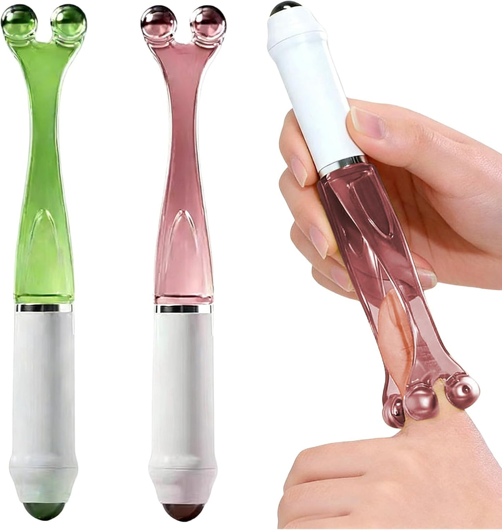 2 Pcs Finger Massager Roller with Stainless Steel Beads,Finger Massager for Arthritis,Hand Massager Improves Circulation, Relieves Arthritis, Hand Pain and Stress, Ideal for Fingers, Hands and Palms