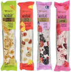 Vergani Mix Fruit Nougat Candy Bars - Delicious Candy, Nutritious Snack | Gluten-Free | Pack of 4, Net Wt. 100g/ 3.5 oz Each