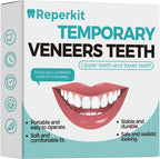 Temporary Snap on Veneers, Natural Looking False Teeth Dentures for Men and Women, Comfortable Fit for Upper and Lower (White)