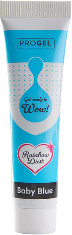 Rainbow Dust ProGel® Concentrated Food Colour, Baby Blue Colouring Gel For Baking and Cake Decorating, 25g Tube