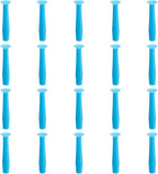 20pcs Hard Contact Lens Inserter Tools, Silicone Eye Contact Lens Plunger Suction Cup Remover & Applicator Tools for for RGP and Scleral Lenses (Blue)