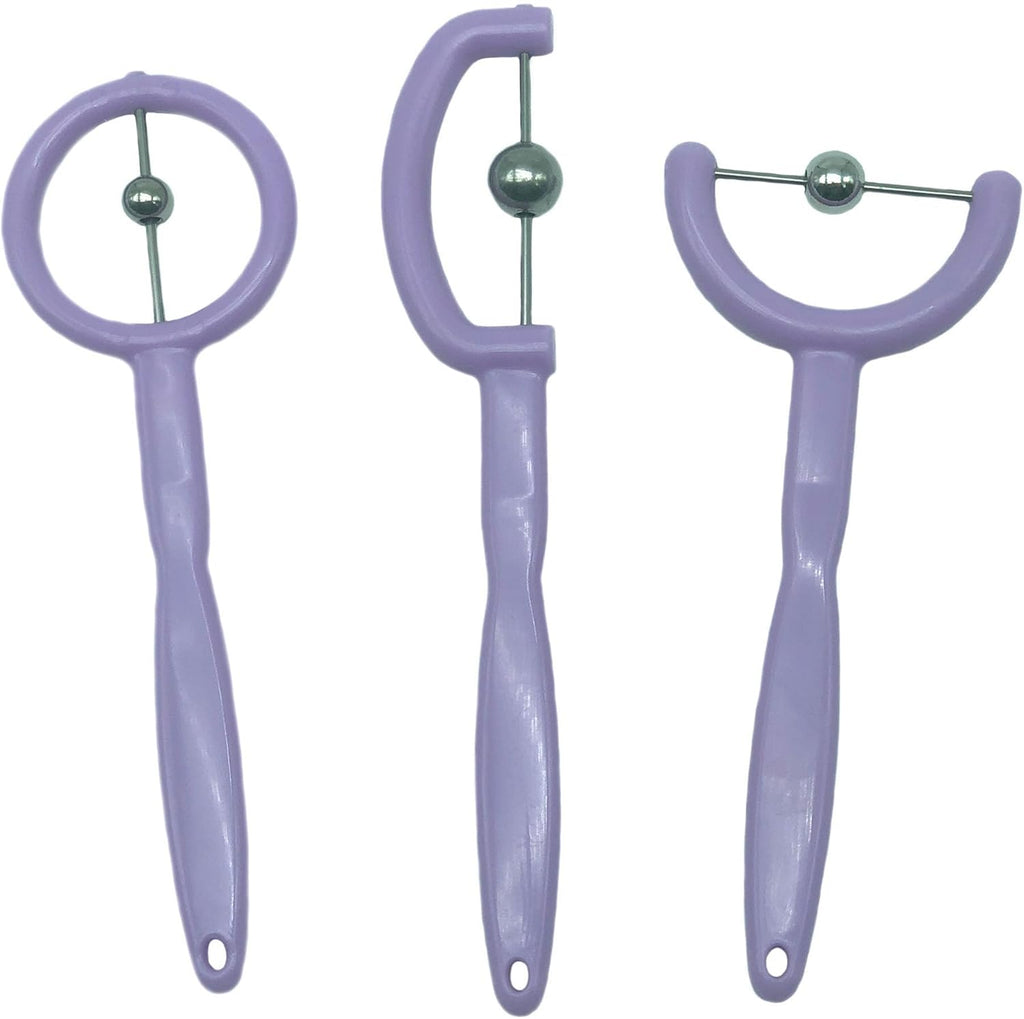 3pcs Kids Tongue Tip Lateralization Elevation Tools Tongue Tip Exercise Set Oral Muscle Training Tool Autism Speech Therapy Tools (Purple)