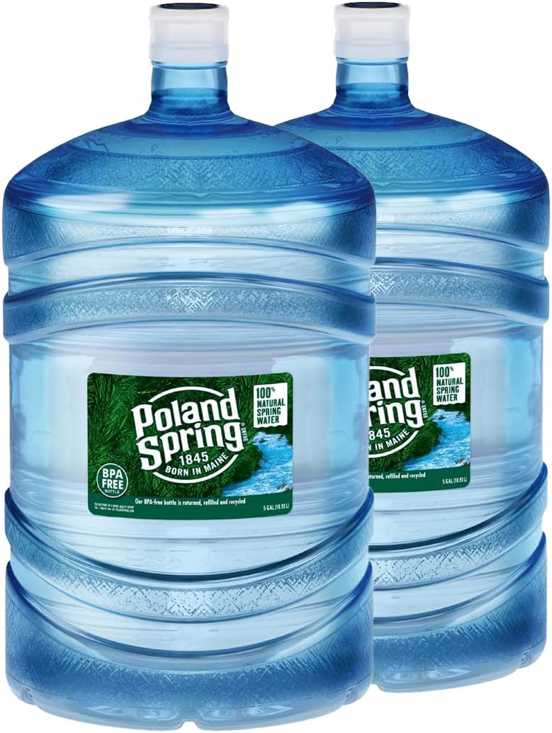 Poland Spring Natural Spring Water - Two Bottle Bundle (5-Gallons each bottle)