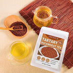 Jarteela - Himalayan Tartary Buckwheat Tea - 12oz / 340g - Black Buckwheat - Premium Roasted Buckwheat - Natural Loose Leaf Herbal Tea - Caffeine Free - NON-GMO - Gluten Free
