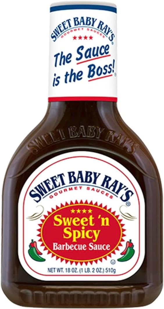 Sweet Baby Rays Sweet 'n Spicy 18 oz Barbecue Sauce w/Exit 28 Bargains Sticker