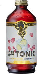 Portland Syrups Rose City Tonic Concentrate - Craft Delicious Cocktails, Mocktails, Sodas, and More - 12 oz with 24 Servings (Pack of 1)