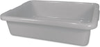 Rubbermaid Commercial Products Standard Bus/Utility Box, 4.6-Gallon, Gray, Plastic, Heavy Duty Restaurant Wash Basin/Dish Washing Tub for Kitchen Organization/Storage