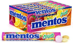 Mentos Chewy Mint Candy Roll, Fruit Mint Candies, 14 Pieces Per Roll, 15 Count Party Pack