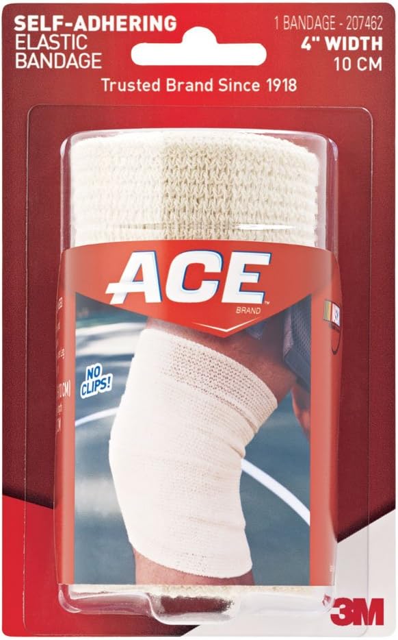 ACE 4" Self-Adhering Elastic Bandage, White