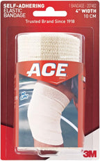 ACE 4" Self-Adhering Elastic Bandage, White