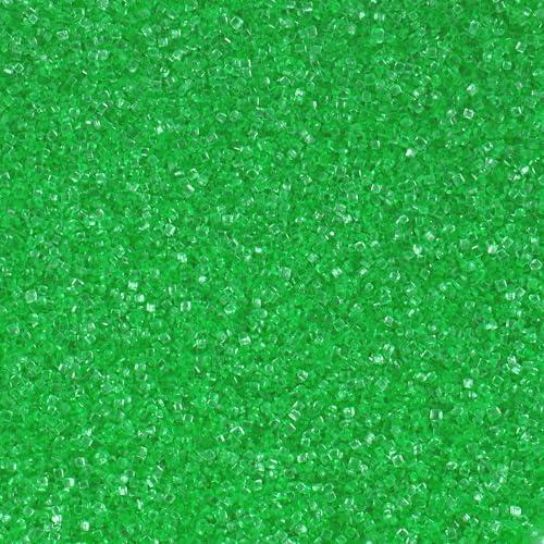 Green Sprinkles, Light Green Sanding Sugar Crystals, 4.6 oz Edible Sparkling Sugar for Baking Topping, Cupcakes, Cookies, Ice Cream & Cake Decorating, Wedding Party Christmas Supplies