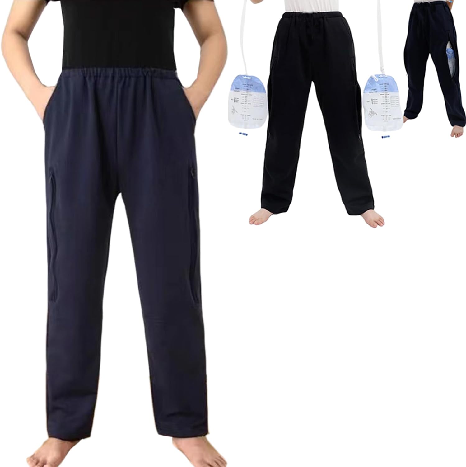 Urine Bag Pants for Elderly, Urinate Drainage Pants for Abdominal Surgeries Patient