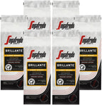 Segafredo Zanetti Ground Coffee – Made with Arabica Coffee – Light Roast, Smooth with Floral Notes – Blend of Colombian and Sumatran Arabicas – Bright, Medium-Bodied – Brillante, 10oz Bag, Pack of 6
