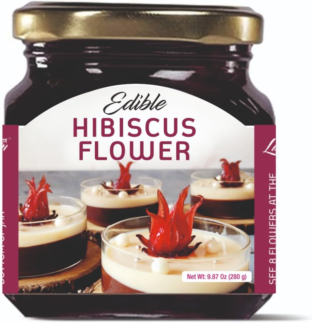Lunn Hibiscus Flower in Syrup Jar with Cap 280 gm