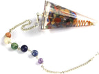Jet Orgone Pendulum 6 Healing 2" Free Booklet Jet International Crystal Therapy