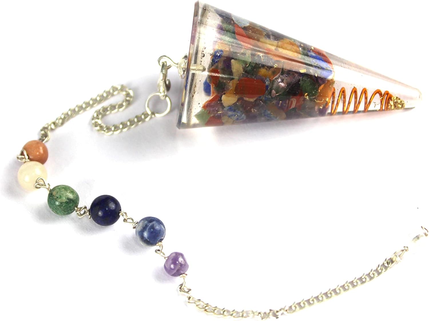 Jet Orgone Pendulum 6 Healing 2" Free Booklet Jet International Crystal Therapy