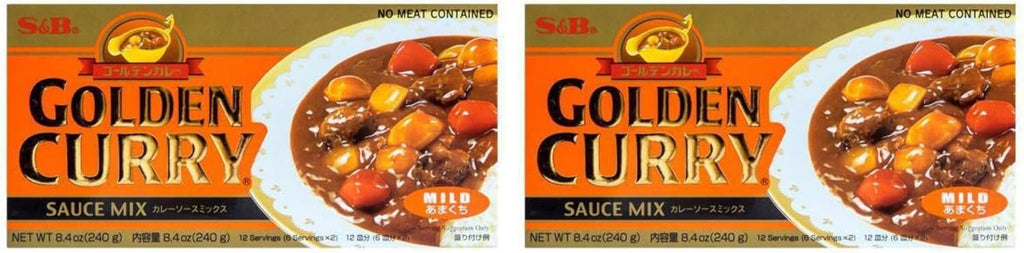 S&B Golden Curry Sauce Mix, Mild, 7.8 Ounce (Pack of 2)