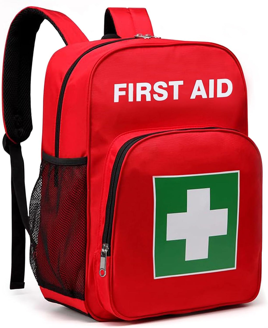 Gatycallaty First Aid Backpack Waterproof Empty Emergency Bag for Home Car Travel Camping Sports Office (Red)