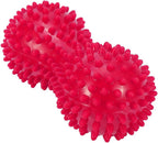 Spiky Massage Ball Peanut Massager Ball Fitness Exercise Mobility Peanut Ball Pain Muscle Steess Foot Myofascial Relief for Plantar Fasciitis Heel Foot Arch Pain ()