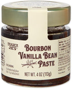 Trader Joe's Bourbon Vanilla Bean Paste – Authentic Madagascar Vanilla, Non-GMO, 4 fl oz Glass Jar