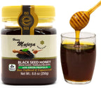 Black Seed Honey with Propolis - Not Mixed with Oil or Powder - Gluten Free - Non GMO - Organic Honey - Immune Booster - 100% Natural Raw Honey (250g /8.8oz)
