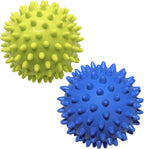 2 Pack 3 Inch Spiky Hard Massage Balls – Deep Tissue Trigger Point Massagers for Plantar Fasciitis, Muscle Soreness, Reflexology, Stress Therapy & Myofascial Release