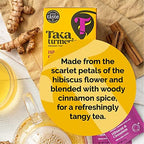 Taka Turmeric Tea, Organic Hibiscus Cinnamon (1 x Carton (15 tea bags))