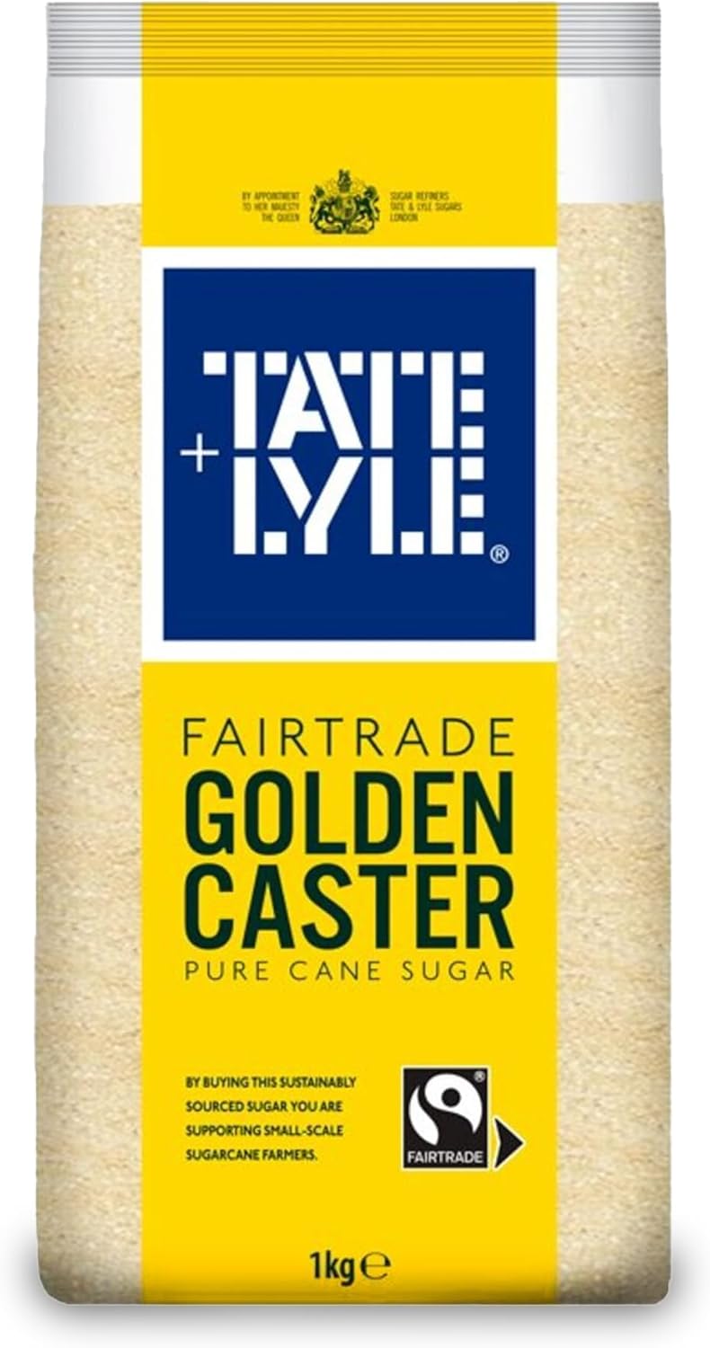 Tate & Lyle Unrefined Golden Caster Fairtrade Sugar 1 kg
