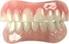 Instant Smile Comfort Fit Flex Teeth - Upper and Lower Matching Set, Natural Shade! Fix Your Smile at Home Within Minutes!