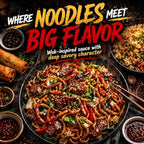 Legend Cookhouse Chinese Lo Mein Sauce, Chow Mein Stir Fry Sauce for Noodles, Fried Rice, Vegetables, Chicken, Beef & Shrimp, Authentic Guyanese Chinese Fusion Flavor, 12 Oz Bottle