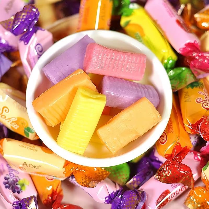 Sugus Assorted Candy, Blackcurrant/Green Apple/Orange/Raspberry, 300 Gram